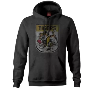 Richmond Tigers AFL Distressed 90's Retro Logo Pullover Hoody Sizes S-3XL! - Picture 1 of 3