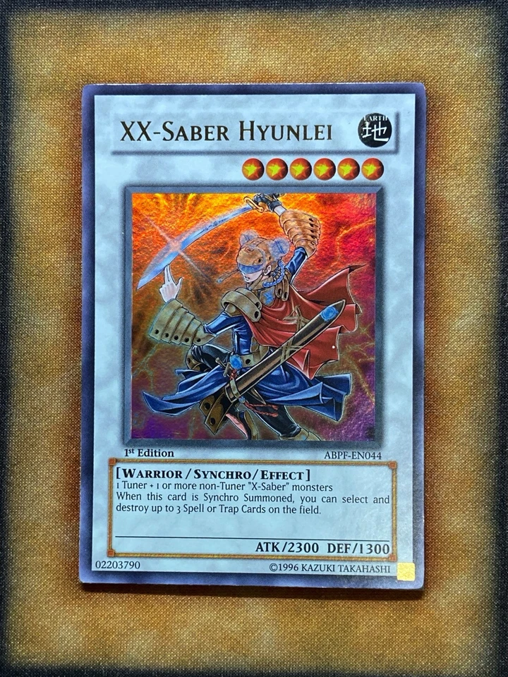 Yugioh XX-Saber Hyunlei ABPF-EN044 Ultra Rare 1st Ed NM - Image 1 of 1