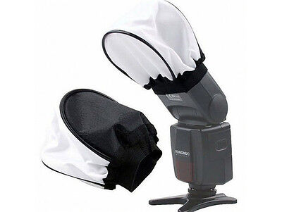 Soft Flash Bounce Diffuser Softbox For Canon Nikon Sony Pentax Olympus Contax UK • 3.84€