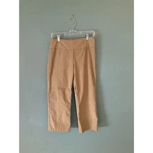Tribal women's pull on khaki crop pants size 4 stretchable waist 21" inseam - Picture 1 of 4