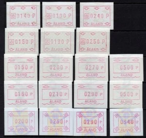 ALAND MNH Selection of Franking Label Sets - Bild 1 von 1