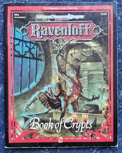 TSR AD&D 2nd Ed Ravenloft Book of Crypts 9336 RR2 1991 Game Accessory VG+ - Picture 1 of 1