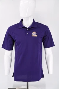 LSU TIGERS Pro Player S/S Purple Polo Shirt Embroidered Logo Mens Sz Small - Picture 1 of 10