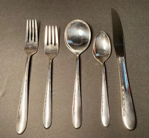 Reed & Barton Silberblüte Silber Teller Besteck 5 Stück Gedeck - Bild 1 von 11