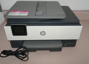 HP OfficeJet 8022 Wireless All-in-One Color Inkjet Printer 3UC65A Works Great - Picture 1 of 23