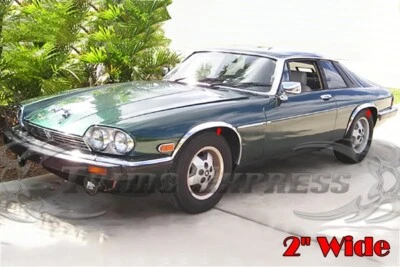 for:1973-1996 Jaguar XJS Stainless Molding Flare Wheel Fender Arch Trim 4Pc 2" - Image 1 of 4