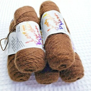 Café de colección de hilo marrón 5-4 capas de acrílico resistente a la contracción color nuevo stock antiguo - Imagen 1 de 6