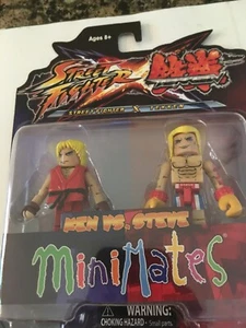 Minimates Street fighter X Tekken Ken vs. Steve Diamond Select NEW - Picture 1 of 2