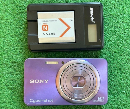 Sony Cyber Shot DSC-W570 16,1 MP 5x Kompakt Digitalkamera violett kostenloser Versand aus Japan