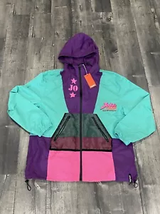 Atsuko JoJo's Bizzare Adventure Stardust Crusaders Color Block Jacke Large NEU - Bild 1 von 13