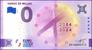 UECQ / VIADUC DE MILLAU / BILLET 0 € / NULL EURO-SCHEIN / 0 € 2024-4 - Picture 1 of 1