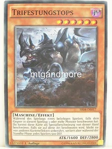 Yu-Gi-Oh 2x #017 Trifestungstops - SR04 - Dinosmasher's Fury Structure Deck - Bild 1 von 1