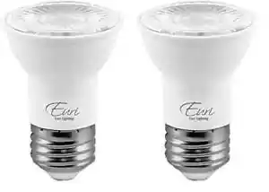 Euri Lighting LED PAR16 Bulb, Bright White 4000K, 7W 500lm E26 Base Dimmable 2PK - Picture 1 of 12