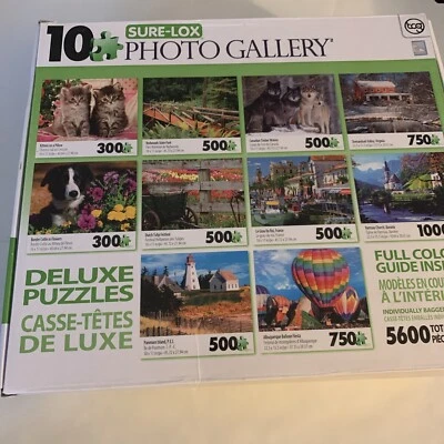10 Puzzles Sure-Lox Photo Gallery Kittens Puppies Landscapes Wolves Nature - Image 1 of 4