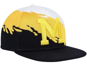 Mitchell & Ness Michigan Wolverines Pinsel Druckknopflasche Mütze NEU - Bild 1 von 4