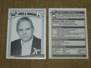 Lote 2 Tarjetas Coleccionables con Foto RARAS CONGRESISTA JAMES TRAFICANT 1980 Youngstown Ohio - Imagen 1 de 3