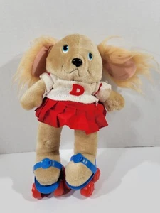 Vintage The Get Along Gang Dotty Dog 12” Plush Stuffed Animal Roller Skates - Picture 1 of 12