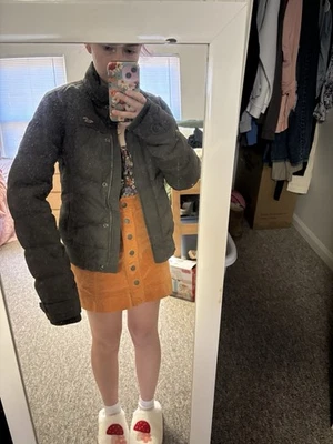 Casaco acolchoado Green Hollister, Y2K, perfeito estado tamanho médio - Imagem 1 de 4