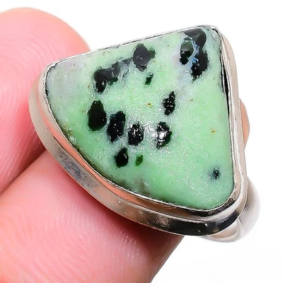 Ruby Zosite Gemstone Handmade 925 Sterling Silver Jewelry Ring Size 7.5 z047 - Image 1 of 2
