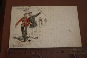 tolle alte Karte - Reserve hat Ruh - Künstlerkarte - Inf. 10 ? 1900 - Picture 1 of 2
