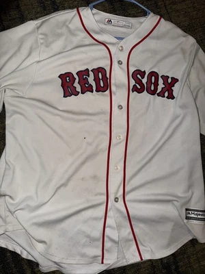 Camiseta deportiva de béisbol vintage de los Boston Red Sox Manny Ramírez majestuosa auténtica MLB 2XL Foto 1 de 4