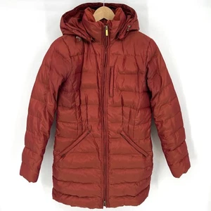 Lands End Damen Kürbis Daunen Puffer Mantel mit Kapuze Größe XS - Bild 1 von 10