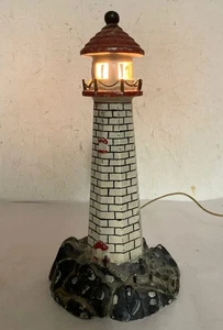 Vintage Metal Lighthouse Lamp - Picture 1 of 11