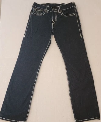 True Religion Jeans Ricky Relaxed Straight Super Thick Stitch Flap Pocket 30 - Image 1 of 4