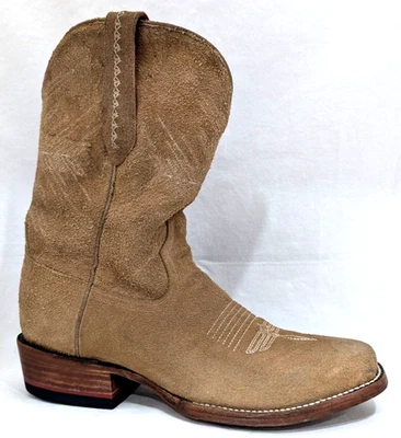 CHISOS No. 2 ROUGHOUT Suede Leather Cowboy Boots – Men’s Size 9.5D EUC! * - Image 1 of 4