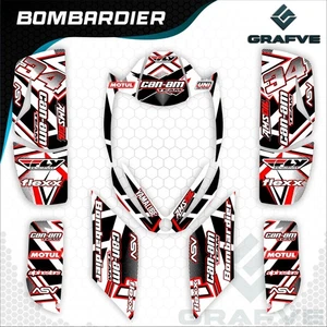 Canam Bombardier 650 DS650 Kit Gráficos Calcomanías Personalizadas Pegatinas ATV Quad Can-Am - Imagen 1 de 1