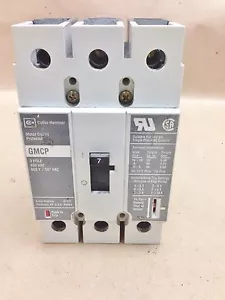 Cutler-Hammer Circuit Breaker 7A GMCP #3979 - Picture 1 of 7