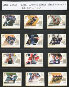 GB 2012 Olympic Games full set of 29 mint 1st Class Stamps MNH SG 3342 - 3370 - Picture 1 of 2
