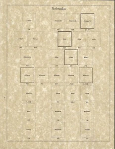 Nebraska Precancel Town & Type 30 Pages in Sheet Protectors  - Picture 1 of 3