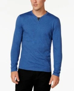 Camiseta azul denim de manga larga para hombre Alfani, talla X-grande 3ZR-AA, bs - Imagen 1 de 1