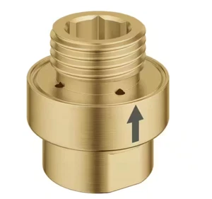 GROHE 07911GN0 1/2in Inline Vacuum Breaker in Brushed Cool Sunrise NEW - Picture 1 of 5