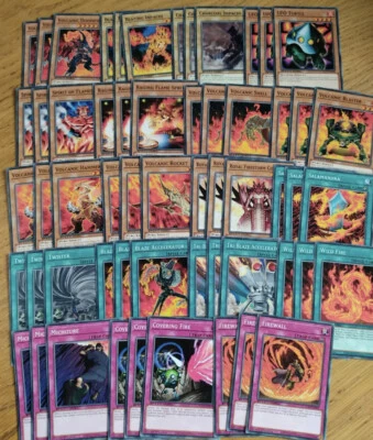 🔥 VOLCANIC DECK CORE 57 CARDS TOTAL - SGX1 - SPEED DUEL GX BOX - YUGIOH 🔥 - Image 1 of 4
