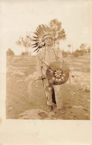Postal LP78 Nativo Americano Hopi Indian Chief RPPC - Imagen 1 de 2