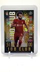 2021-22 Topps Match Attax Mohamed Salah #Clu4 100 Club Foil Liverpool Fc Egypt
