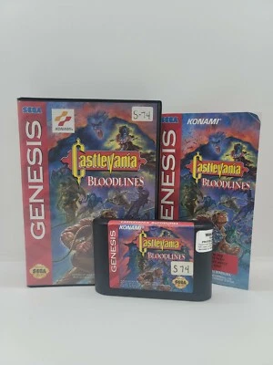 Castlevania: Bloodlines (Sega Genesis, 1994) CIB Complete RARE HTF VINTAGE  - Image 1 of 4
