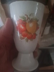 6 Stück Trinkbecher Eisbecher Saftbecher Getränkebecher Keramik mit Motiv - Bild 1 von 2