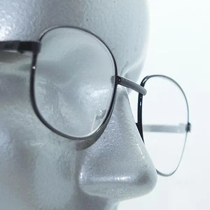 Small Rectangle Lightweight Black Metal Wire Frame Reading Glasses +1.00 Lens - Picture 1 of 4