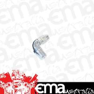 Aeroflow AF529-16-12S Male 3/4 NPT 90 Deg to -16 Hosesilver Full Flow Billet 1Pi - Picture 1 of 3