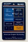 Sharp OZ-8D01A «Am. English Dictionary» Card for OZ/IQ electronic organizer RARE