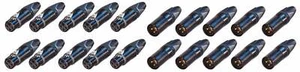 (10 CADA UNO) NEUTRIK NC3MXX-B Montaje de cable XLRM y NC3FXX-B 3 pines XLRF-Negro - Imagen 1 de 1