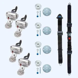 Retractores Q'Straint 4 QRT Deluxe con accesorios Slide 'N Click y vuelta manual y - Imagen 1 de 5