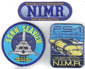 Voyage to the Bottom of the Sea TV Series Embroidered 3 Patch Set, NEW UNUSED - Picture 1 of 1