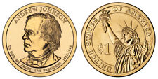 2011 P&D Andrew Johnson Presidential One Dollar Coins U.S. Mint Rolls Money