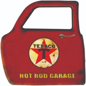 Reproduction Metal Door Cut Out With Texaco Emblem - Picture 1 of 1