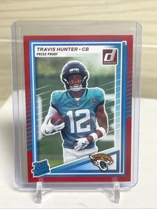Travis Hunter RC 2025 Panini Donruss Rated Rookie Press Proof Red #301 Jaguars - Bild 1 von 4