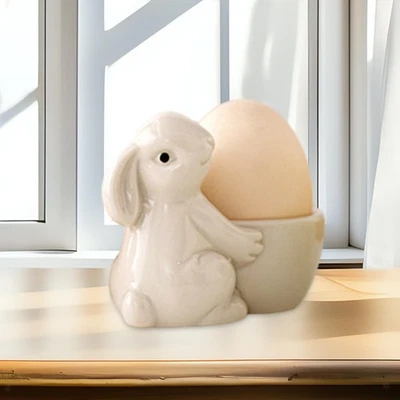 Egg Cup Breakfast Kitchen Utensils Table Centerpiece Display Bunny Egg Stand - Image 1 of 4